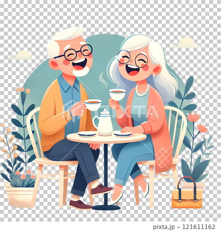 old couple in cafe 121611162