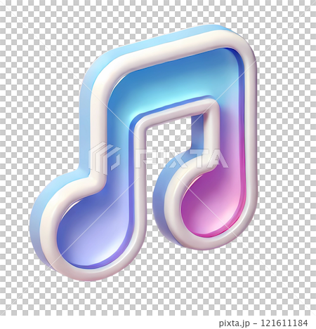 blue music note icon 121611184