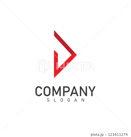 d letter with arrow logo and symbol vector illustration icon d letter with arrow logo and symbol vector illustration icon 121611274