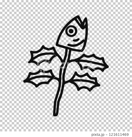 柊鰯　線画 121611469