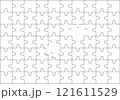 ジグソーパズル　イメージ素材 121611529
