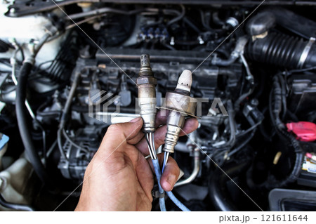Oxygen sensor or O2 sensor of car engine Oxygen sensor or O2 sensor of car engine 121611644