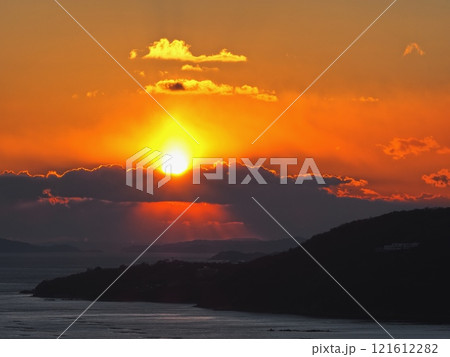 万葉の岬から見る播磨灘の夕景 万葉の岬から見る播磨灘の夕景 121612282