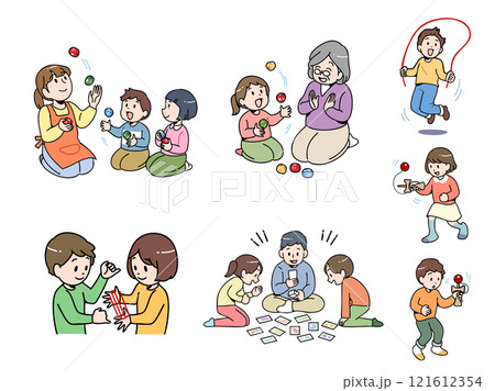 昔遊びセット 121612354