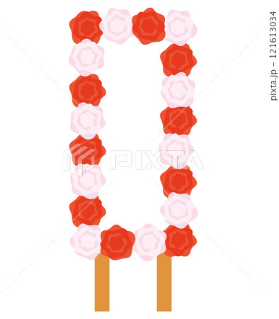 花飾りのついた立て看板のイラスト 121613034