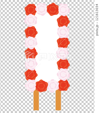 花飾りのついた立て看板のイラスト 121613034