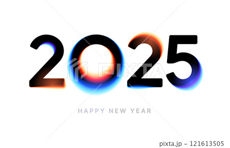 Happy New Year 2025 and Merry Christmas. Logo. Happy New Year 2025 and Merry Christmas. Logo. 121613505