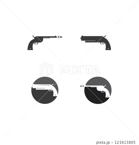 shotgun icon or logo isolated shotgun icon or logo isolated 121613805