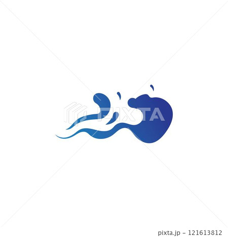 Water Wave Icon Logo Water Wave Icon Logo 121613812