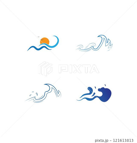 Water Wave Icon Logo 121613813