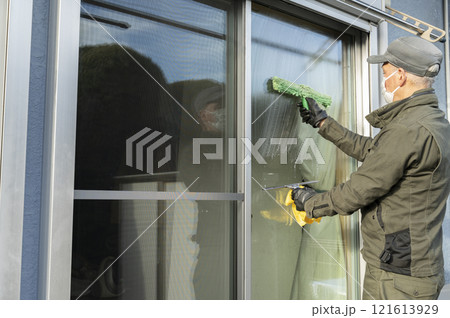 専門業者によるガラスクリーニング 121613929