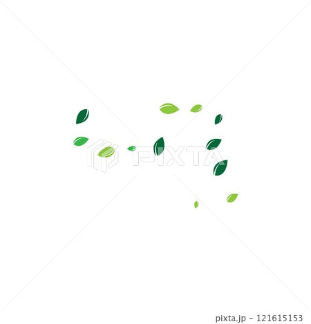 leaf ecology nature element vector icon leaf ecology nature element vector icon 121615153
