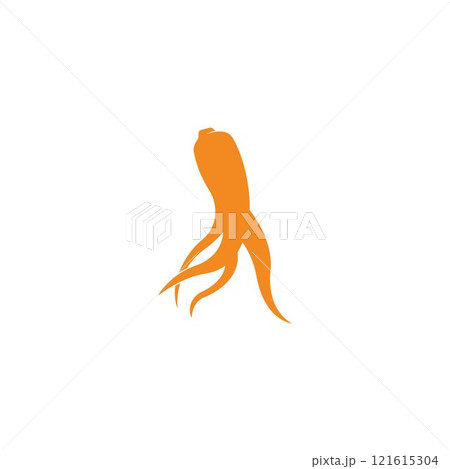 Ginseng vector icon illustration 121615304
