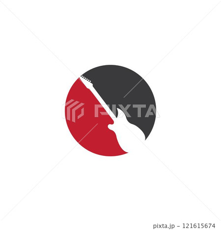 Guitar logo vector Guitar logo vector 121615674