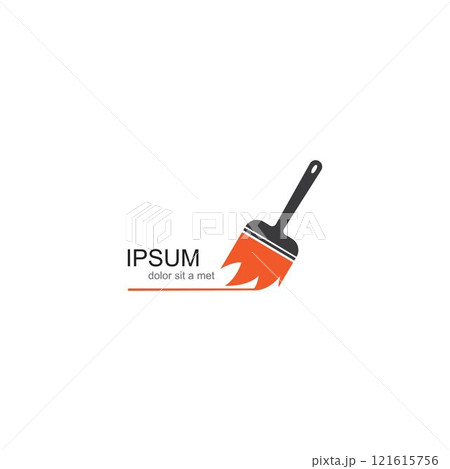 Paint brush icon vector 121615756