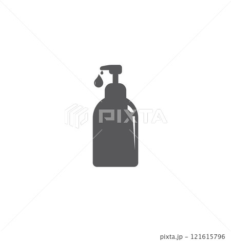 hand sanitizer logo vector 121615796