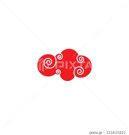 Chinese Cloud template vector 121615821