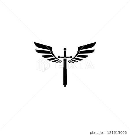 Sword logo vector 121615906