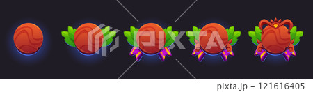 Game rank evolution badges with jungle theme Game rank evolution badges with jungle theme 121616405