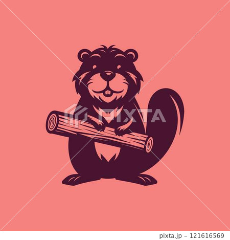 Stylish Beaver, Logo Trend Set 121616569