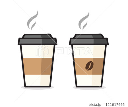 Paper coffee cup vector illustration 121617663