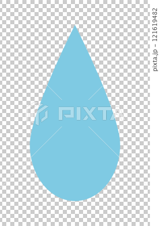 Rain drop icon vector blue Water drop shape. Water or oil Rain drop icon vector blue Water drop shape. Water or oil 121619482