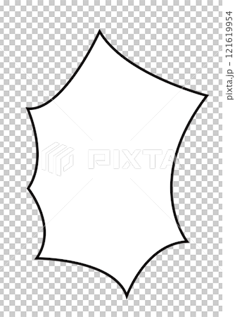 Jagged speech bubble black and white Speech bubble.bubble burst vector Jagged speech bubble black and white Speech bubble.bubble burst vector 121619954