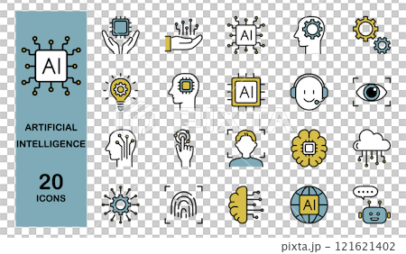 AI/人工智慧圖示設定顏色 121621402