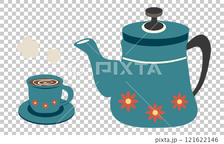 Retro style coffee and pot set Retro style coffee and pot set 121622146