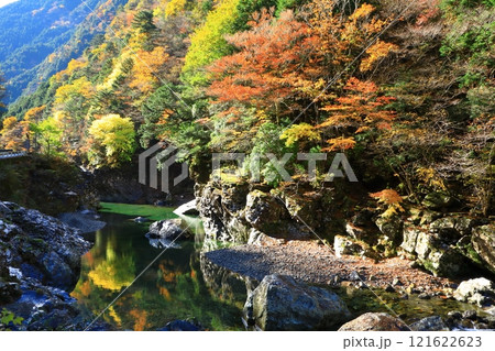 奈良県 川迫川渓谷の紅葉 奈良県 川迫川渓谷の紅葉 121622623