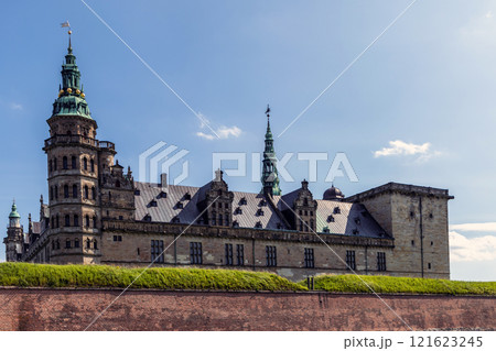 Beautiful Kronborg castle Elsinore city in Denmark Beautiful Kronborg castle Elsinore city in Denmark 121623245