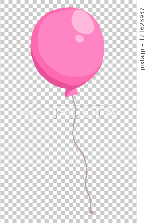 Hand drawn pink balloon illustration 121623937