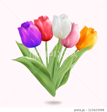 A bouquet of flowers isolated 121623946