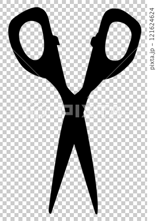 Open scissors silhouette illustration 2 121624624