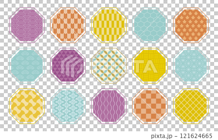 Octagonal Japanese pattern 121624665