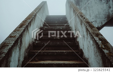 Foggy Staircase Leading into Infinity 121625541