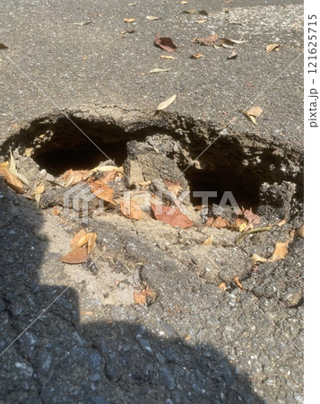 道路陥没 道路陥没 121625715