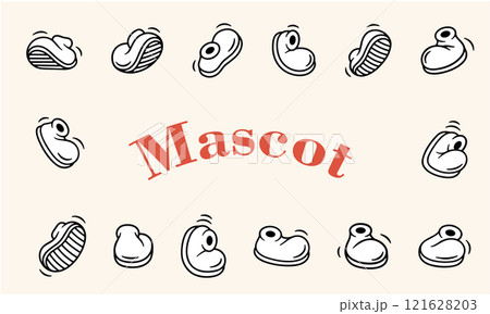 Vintage retro boot vector collection. 121628203