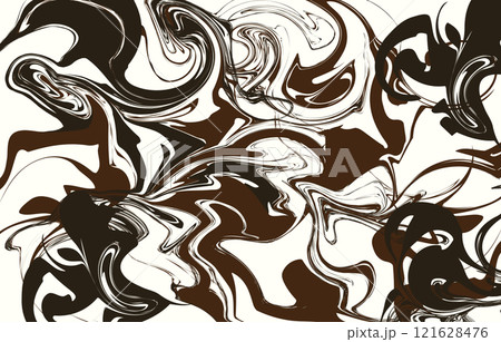 チョコレート柄のマーブル模様な背景 チョコレート柄のマーブル模様な背景 121628476