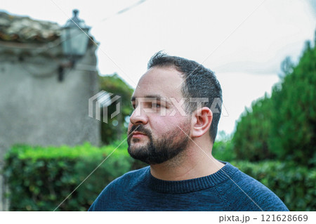 Man Daydreaming On A Natural Landscape 121628669
