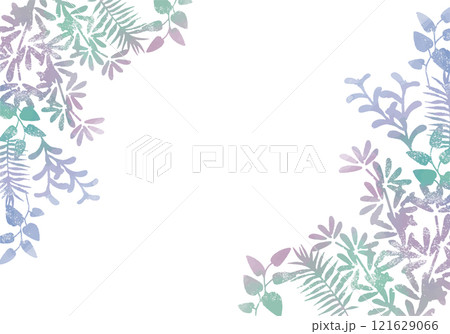 北欧風水彩の植物背景 121629066