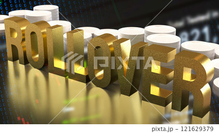 The Rollover text  on Business Background 3d rendering. 121629379