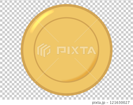 Simple gold coin 121630027