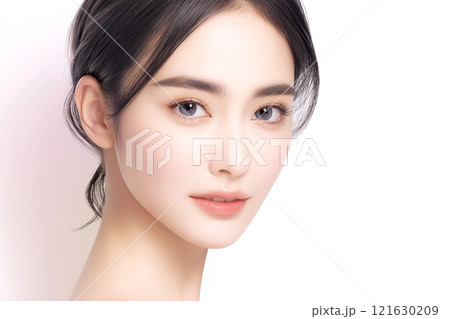 肌が綺麗な美人女性「AI生成画像」 肌が綺麗な美人女性「AI生成画像」 121630209