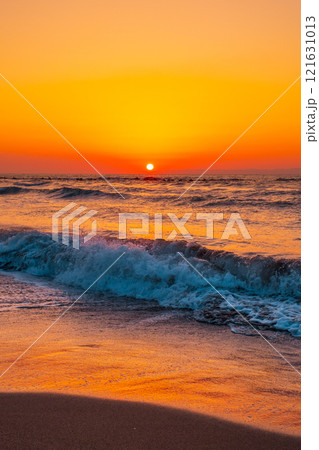 角田浜の夕暮れ 121631013