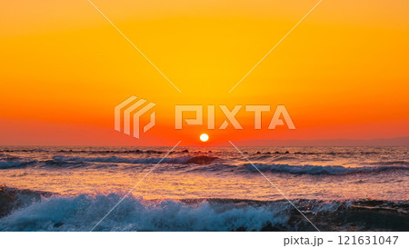 角田浜の夕暮れ 角田浜の夕暮れ 121631047