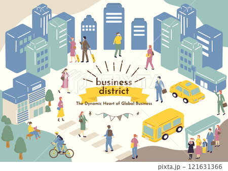 ビジネス街の風景 121631366
