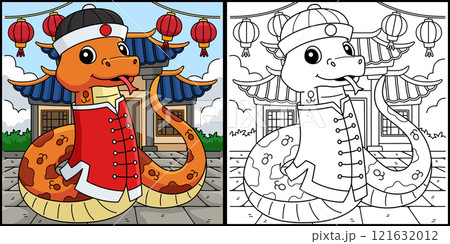 Year of the Snake Dressed Chinese Clothes  121632012