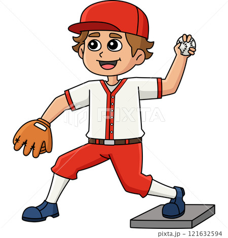 Baseball Baseman Cartoon Colored Clipart Baseball Baseman Cartoon Colored Clipart 121632594