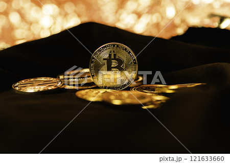 Bitcoin. Crypto currency Gold Bitcoin, BTC, Bit Coin. Bitcoin. Crypto currency Gold Bitcoin, BTC, Bit Coin. 121633660